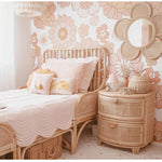 サイドテーブル,ナイトテーブル,ラタン,収納,リビング,寝室,ベッドルーム,木製,ナチュラル,おすすめ