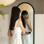 Casaconer | 全身鏡・大型・鏡・スタンドミラー・ミラー・姿見鏡・姿見・全身・ワイド・大きい・おしゃれ・韓国・かわいい・玄関・リビング・子供部屋・一人暮らし・薄型・ダンス・ヨガ・筋トレ・ナチュラル・木目調