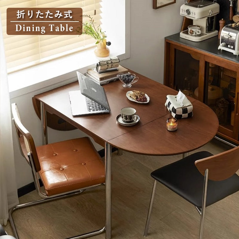 ダイニングテーブル・天然木・折りたたみ・おしゃれ・モダン・6人・150cm・4人・6人掛け