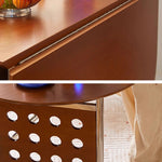 Casaconer | ダイニングテーブル・折りたたみ・4人・収納・奥行き80・幅150・おりたたみ・幅150cm・楕円・省スペース・食卓テーブル・作業台・モダンデザイン・スチール脚・ウォルナット/ナチュラル・おしゃれ・2~6人用・北欧