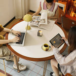 ダイニングテーブル 丸型 セラミック天板 北欧デザイン バウハウス風 円形テーブル スチール脚 コンパクト 家庭用 2人掛け 小さめ 食卓 ブラック ホワイト 幅100cm