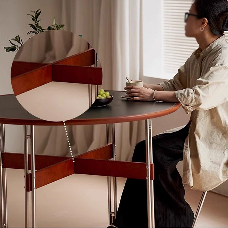 ダイニングテーブル 丸型 セラミック天板 北欧デザイン バウハウス風 円形テーブル スチール脚 コンパクト 家庭用 2人掛け 小さめ 食卓 ブラック ホワイト 幅100cm