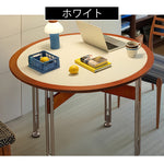 ダイニングテーブル 丸型 セラミック天板 北欧デザイン バウハウス風 円形テーブル スチール脚 コンパクト 家庭用 2人掛け 小さめ 食卓 ブラック ホワイト 幅100cm