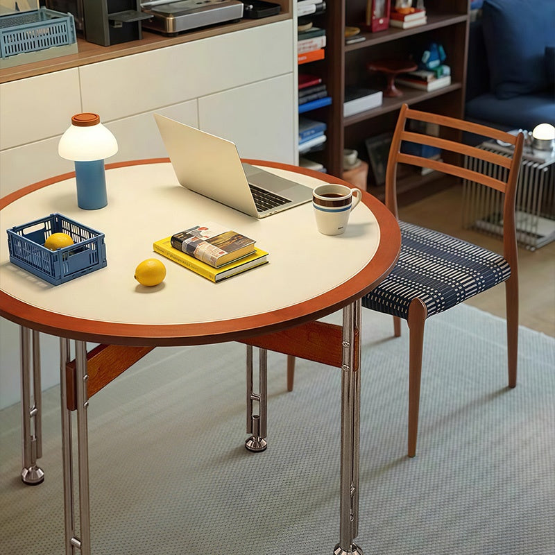 ダイニングテーブル 丸型 セラミック天板 北欧デザイン バウハウス風 円形テーブル スチール脚 コンパクト 家庭用 2人掛け 小さめ 食卓 ブラック ホワイト 幅100cm