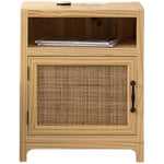 ナイトテーブル,サイドテーブル,ラタン,収納,リビング,寝室,ベッドルーム,ナチュラル,無垢材,バランス