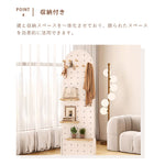 Casaconer | 全身鏡・スタンドミラー・360°回転・姿見・北欧風・収納付き・リビング・ベッドルーム・モダン・1人暮らし