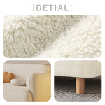 ソファ,2人掛け,3人掛け,ポリエステル,ソファー,キュート,コンパクト,クリーム風,ディテール