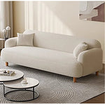 ソファ,2人掛け,3人掛け,ポリエステル,ソファー,キュート,コンパクト,クリーム風,カラー,ベージュ