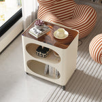 スチール サイドテーブル ローテーブル 可移動ワゴン 収納ラック ソファ横テーブル ミニテーブル 置物ラック 小型ワゴン 白 ホワイト 黒 ブラック おしゃれ 高級感 省スペース