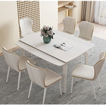 伸長式,ダイニングテーブル,長方形,エクステンションテーブル,2人掛け,4人掛け,6人掛け,食卓,食事テーブル,北欧風,韓国風,セラミック,胡桃色