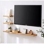 Casaconer | 壁掛け棚・飾り棚・ウォールラック・賃貸・壁掛け・棚・収納・ウォールシェルフ・おしゃれ・収納・トイレ・写真・賃貸取付OK・天然木・ナチュラル・木製・北欧・DIY・インテリア・洗面所・お風呂・シンプル・小物・本棚・取り付け簡単・スリム・モダン・インテリア