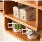 Casaconer | ウォールシェルフ・壁掛け棚・ラック・スパイスラック・ウォールラック・木製・ガード付き・収納棚・キッチン・トイレ壁棚・玄関・壁掛けラック・小物置き・省スペース・アンティーク・飾り棚・取り外し簡単・おしゃれ・飾り棚