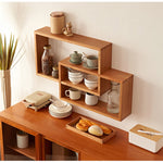 Casaconer | ウォールシェルフ・壁掛け棚・ラック・スパイスラック・ウォールラック・木製・ガード付き・収納棚・キッチン・トイレ壁棚・玄関・壁掛けラック・小物置き・省スペース・アンティーク・飾り棚・取り外し簡単・おしゃれ・飾り棚