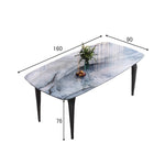 Casaconer | ダイニングテーブル・セラミック天板・モダン・幅140・幅160・6人掛け