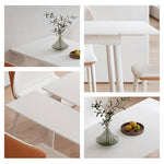 Casaconer | 伸縮ダイニングテーブル・セラミック天板・モダン・幅120・180・6人掛け