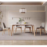 Casaconer | ダイニングチェア・天然木・レザー・木製・北欧・おしゃれ・ナチュラル・韓国風・ダイニング・ダイニングチェアー・4脚セット・2脚セット