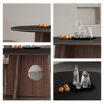 Casaconer | ダイニングテーブル・円形・セラミック・木製・モダン・120・3人掛け