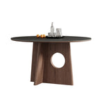 Casaconer | ダイニングテーブル・円形・セラミック・木製・モダン・120・3人掛け