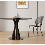 丸テーブル,ダイニングテーブル,2人掛け,4人掛け,食卓,食事テーブル,ブラック,セラミック,モダン,シンプルなデザイン