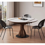 Casaconer | 円形ダイニングテーブル・セラミック・モダン・ダイニングテーブル・幅70・120・6人掛け