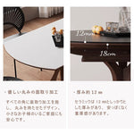 Casaconer | 円形ダイニングテーブル・セラミック・モダン・ダイニングテーブル・幅70・120・6人掛け