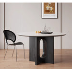 Casaconer | ダイニングテーブル・丸・黒・円形・円卓・直径120・丸テーブル・2人・丸・3人掛け・セラミック・食卓テーブル・円形・円型・木製・天然木・コーヒーテーブル・単品・ナチュラル・北欧・モダン・韓国・艶消し・黒・おしゃれ・アンティーク・ブラック