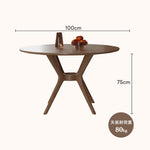 Casaconer | 丸ダイニングテーブル・ダイニングテーブル・木製・100・80・4人掛け・6人掛け