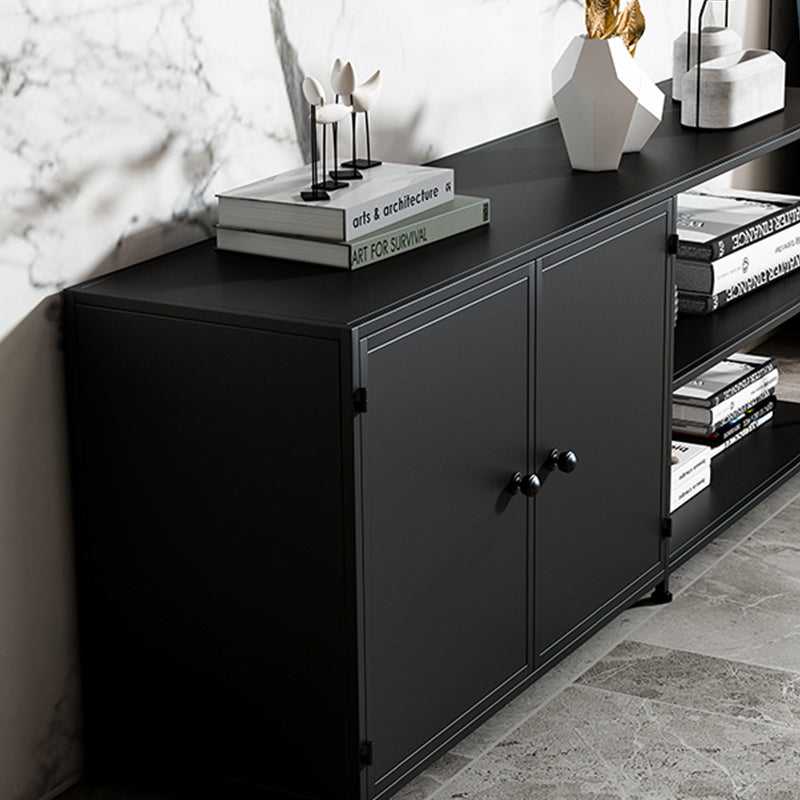 テレビボード スチールフレーム ローボード 収納棚 シェルフ一体型 北欧風 モダンデザイン リビング収納 寝室 ディスプレイ 幅150cm／180cm シンプル おしゃれ