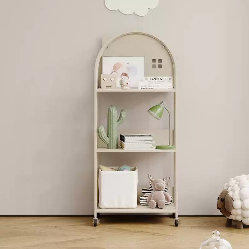 キッズ絵本ラック 幅50cm 2段／3段／4段 スチール製 収納ラック 落地式 キャスター付き おもちゃ収納 小型書棚 シンプルデザイン 大容量 展示ラック 子ども部屋収納