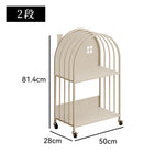 キッズ絵本ラック 幅50cm 2段／3段／4段 スチール製 収納ラック 落地式 キャスター付き おもちゃ収納 小型書棚 シンプルデザイン 大容量 展示ラック 子ども部屋収納