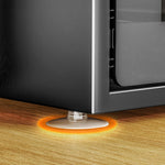 完成品 金属製 ナイトテーブル スチール 幅25cm 省スペース 寝室用 ベッドサイドテーブル サイドキャビネット 収納ラック サイドボード ブラック 一段引き出し／二段引き出し コンパクト