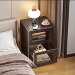 金属製 ナイトテーブル スチール 幅34cm ほぼ完成品 小型 サイドキャビネット 寝室用 炭素鋼 収納サイドボード 高級感 ベッドサイドテーブル 耐久性 コンパクト