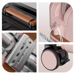 Casaconer | スーツケース・キャリーケース・軽量・静音キャスター・ダブルファスナー・大容量・旅行・出張