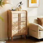 収納棚・おしゃれ・脚付き・北欧・キャビネット・大容量・扉付き・食器収納