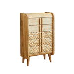 収納棚・おしゃれ・脚付き・北欧・キャビネット・大容量・扉付き・食器収納