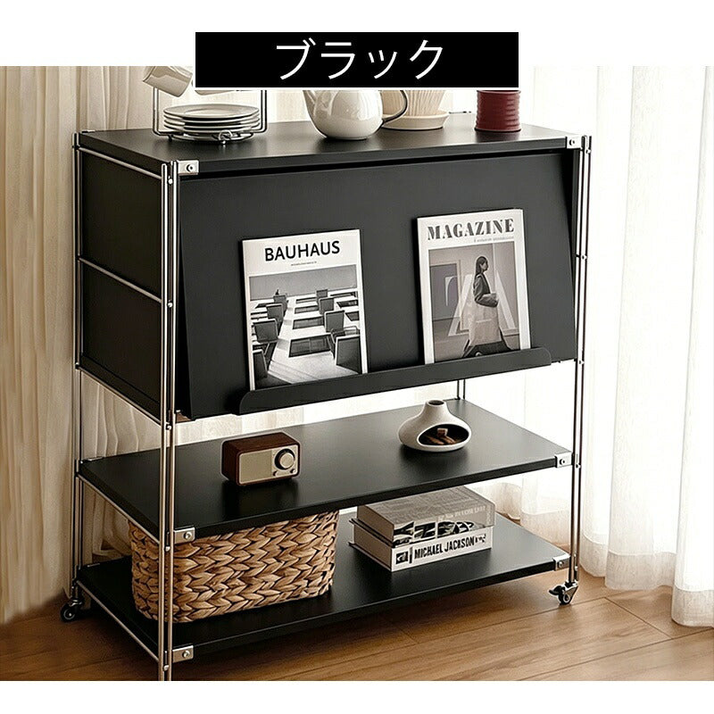 収納棚 キャビネット サイドボード リビングボード リビング 棚 収納 サイドチェスト サイドキャビネット キャビネット ナチュラル 幅83 脚付き 白 黒 おしゃれ 韓国インテリア 北欧 ホワイト ブラック
