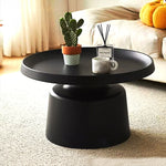 金属製 ローテーブル 白 丸 スチール 北欧 2個セット テーブル おしゃれ 丸テーブル リビングテーブル ちゃぶ台 70cm 丸型 円卓 かわいい センターテーブル 円 机 ホワイト 韓国 一人暮らし サイドテーブル ベッドサイド ホワイト＋ブラック デザイン シンプル