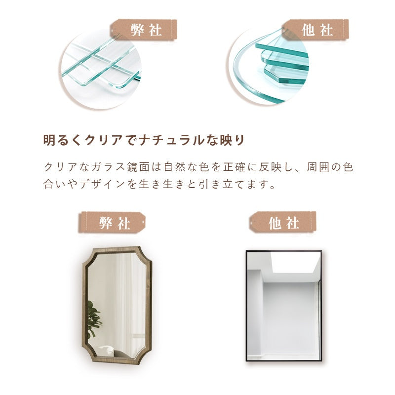 Casaconer | 鏡・おしゃれ・北欧・壁掛け・楕円形・丸型・30×47cm