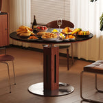 ダイニングテーブル 丸 2人 丸テーブル セラミック天板 円形 円型 セラミック 食卓テーブル 直径80/100/120cm 4人 6人掛け おしゃれ モダン ブラック 黒 リビング マットな感じ 艶消し おしゃれ 北欧