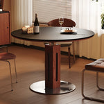 ダイニングテーブル 丸 2人 丸テーブル セラミック天板 円形 円型 セラミック 食卓テーブル 直径80/100/120cm 4人 6人掛け おしゃれ モダン ブラック 黒 リビング マットな感じ 艶消し おしゃれ 北欧