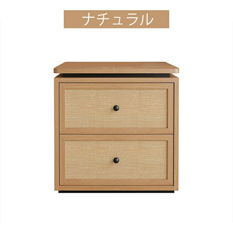 【完成品】ナイトテーブル サイドテーブル 引出 完成品 幅40cm 木製 ラグジュアリー 高級感 ラタン風 ラタン お手入れ簡単 インテリア 家具 おしゃれ 北欧 モダン 一人暮らし リビング かわいい アンティーク