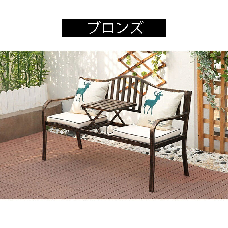 ガーデンベンチ ホワイト 白 テーブルチェア 雨ざらし 庭 屋外 椅子 イス ベンチ アンティーク ガーデンチェア ガーデンベンチ アンティーク調 ホワイト バルコニー テラス 屋外 屋内 ガーデンファニチャー