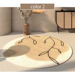 カーペット 洗える おしゃれ 洗濯機 オールシーズン対応 滑り止め ラグ マット ラグマット 100 160 200 3畳 北欧デザイン ラグマット 絨毯 リビング 寝室 子供部屋 床暖房対応 室内用 丸型