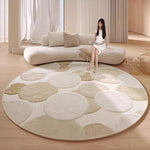 カーペット 洗える おしゃれ 洗濯機 オールシーズン対応 滑り止め ラグ マット ラグマット 100 160 200 3畳 北欧デザイン ラグマット 絨毯 リビング 寝室 子供部屋 床暖房対応 室内用丸型