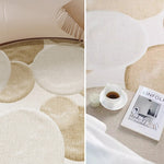 カーペット 洗える おしゃれ 洗濯機 オールシーズン対応 滑り止め ラグ マット ラグマット 100 160 200 3畳 北欧デザイン ラグマット 絨毯 リビング 寝室 子供部屋 床暖房対応 室内用丸型