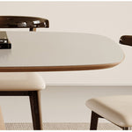 Casaconer | ダイニングテーブル・セラミックテーブル・セラミック天板・脚木製・シンプル・韓国風・幅140・4人掛け・幅160・6人掛け