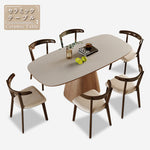 Casaconer | ダイニングテーブル・セラミックテーブル・セラミック天板・脚木製・シンプル・韓国風・幅140・4人掛け・幅160・6人掛け