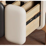 Casaconer | ナイトテーブル・レザー張り・おしゃれ・北欧・スリム・サイドテーブル・収納・ベッド