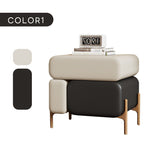 Casaconer | ナイトテーブル・レザー張り・おしゃれ・北欧・スリム・サイドテーブル・収納・ベッド