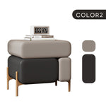 Casaconer | ナイトテーブル・レザー張り・おしゃれ・北欧・スリム・サイドテーブル・収納・ベッド